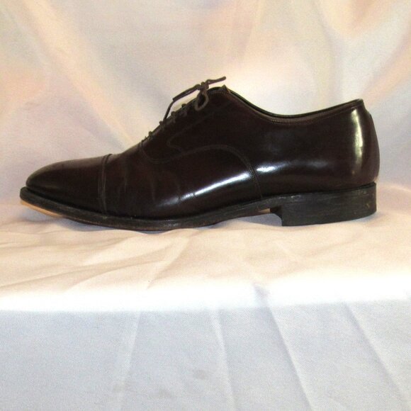 Johnston and Murphy Leather Optima Oxfords Burgundy Size 11 Made in USA - Picture 9 of 11